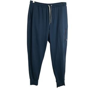 Vuori Pants Mens Large Blue Sunday Performance Joggers Stretch Drawstring